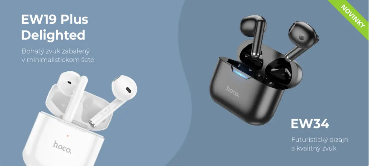 HOCO ponúka ideálne vianočné darčeky: Bezdrôtové slúchadlá EW19 Plus Delighted a EW34