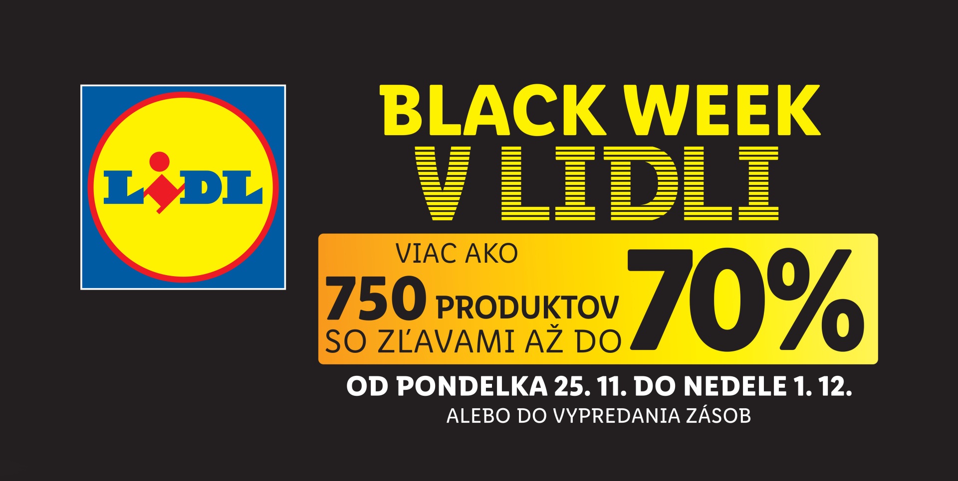 Zákazníci si môžu užiť Black Week už aj v Lidli