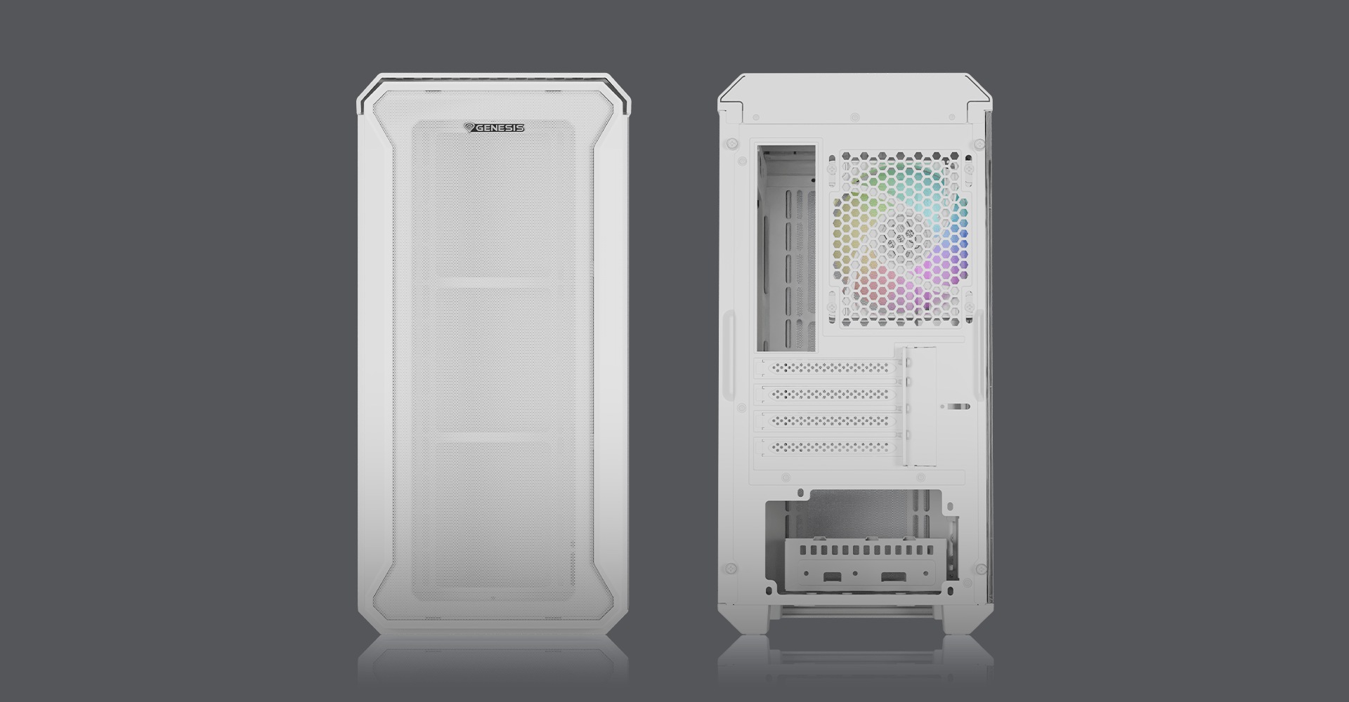 Skvelá funkčnosť na malej ploche. PC skrinka GENESIS Irid 503 ARGB LITE