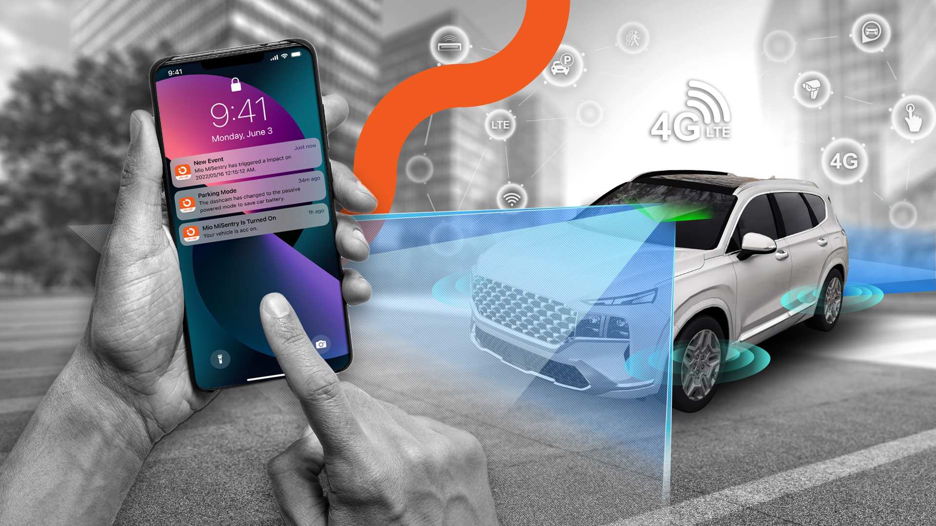 Mio MiSentry 12T: trojkanálová autokamera, ku ktorej sa pripojíte na diaľku