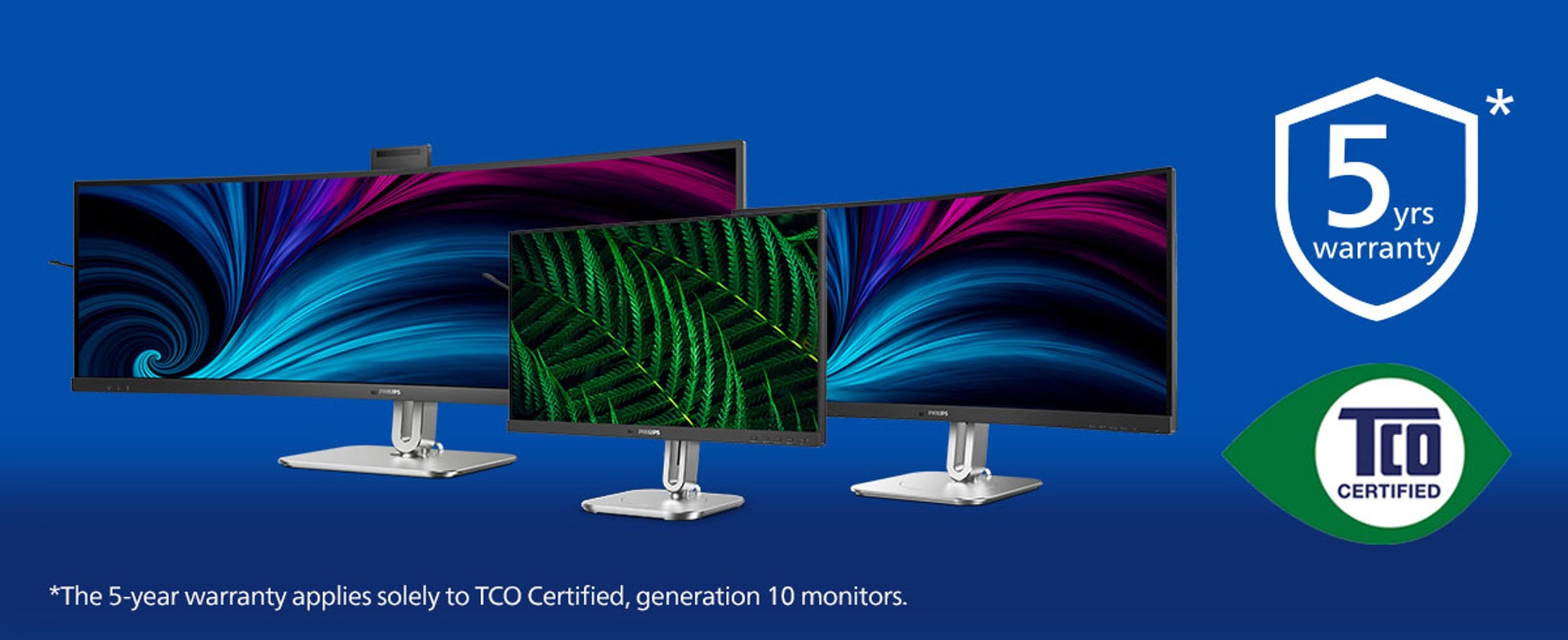 Monitory Philips ponúknu certifikáciu TCO Certified 10. generácie so zárukou 5 rokov