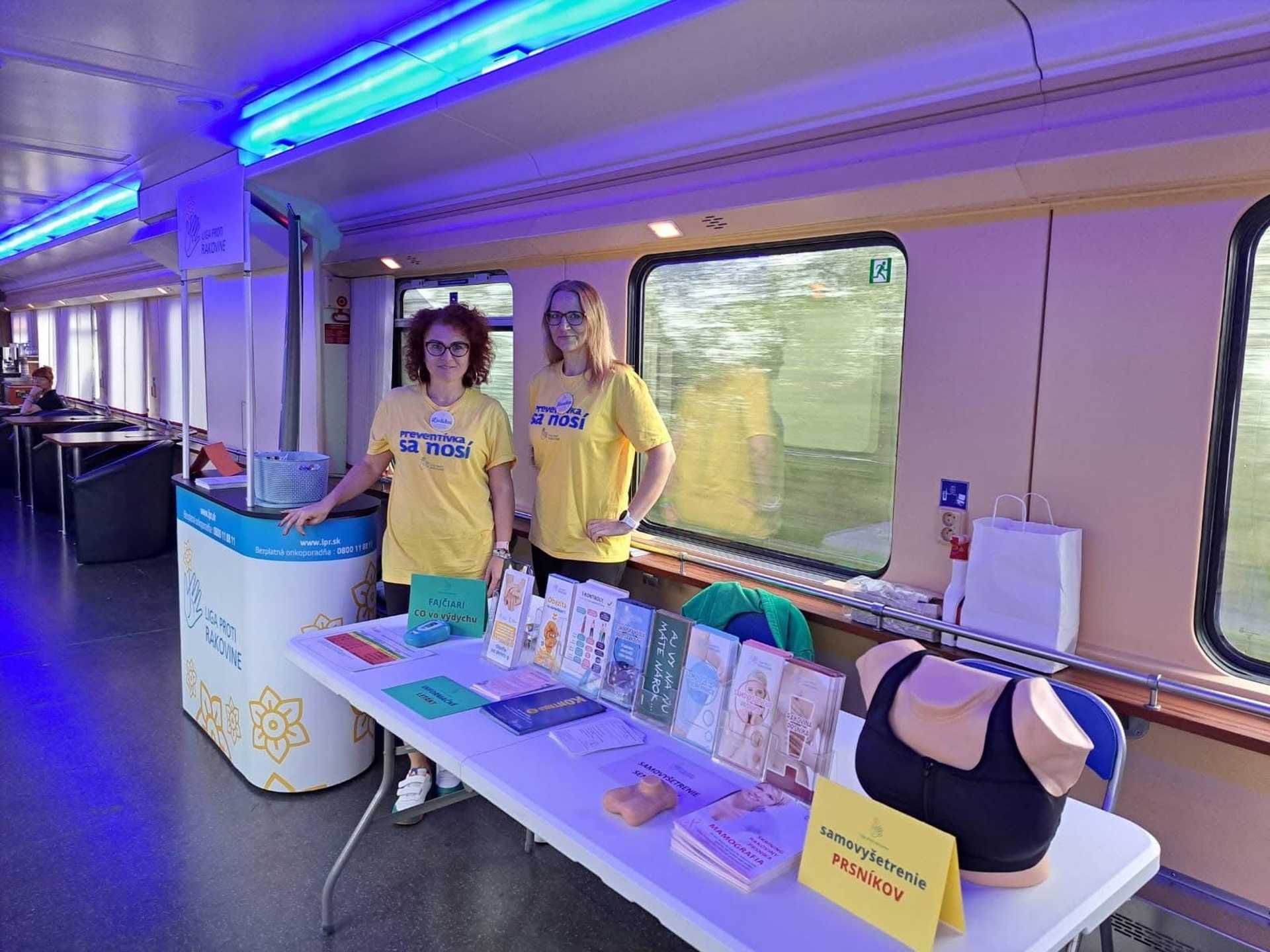 ZSSK a Liga proti rakovine spájajú sily: Prevencia priamo vo vlaku