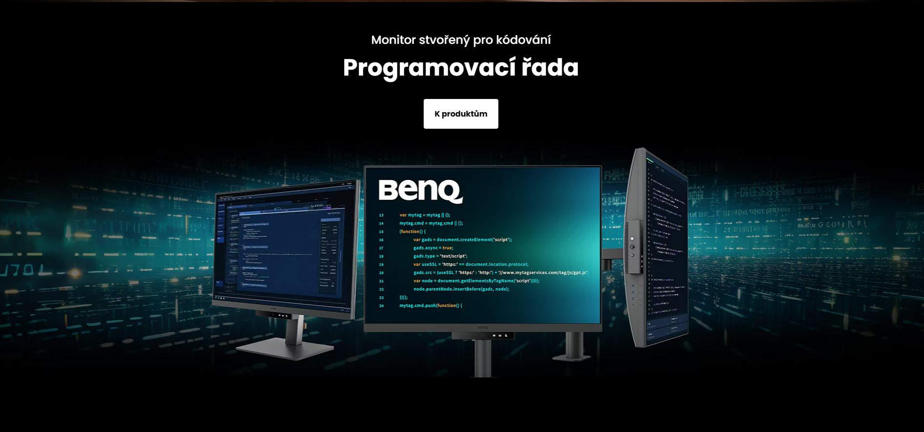 Nový monitor BenQ je vôbec prvým na svete určeným pre programátorov