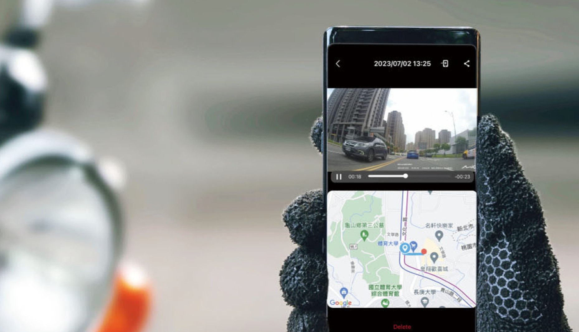 Mio MiVue M820WD: dvě bezpečnostní kamery na motorku,navíc s radary, GPX exportem a možností timelapse