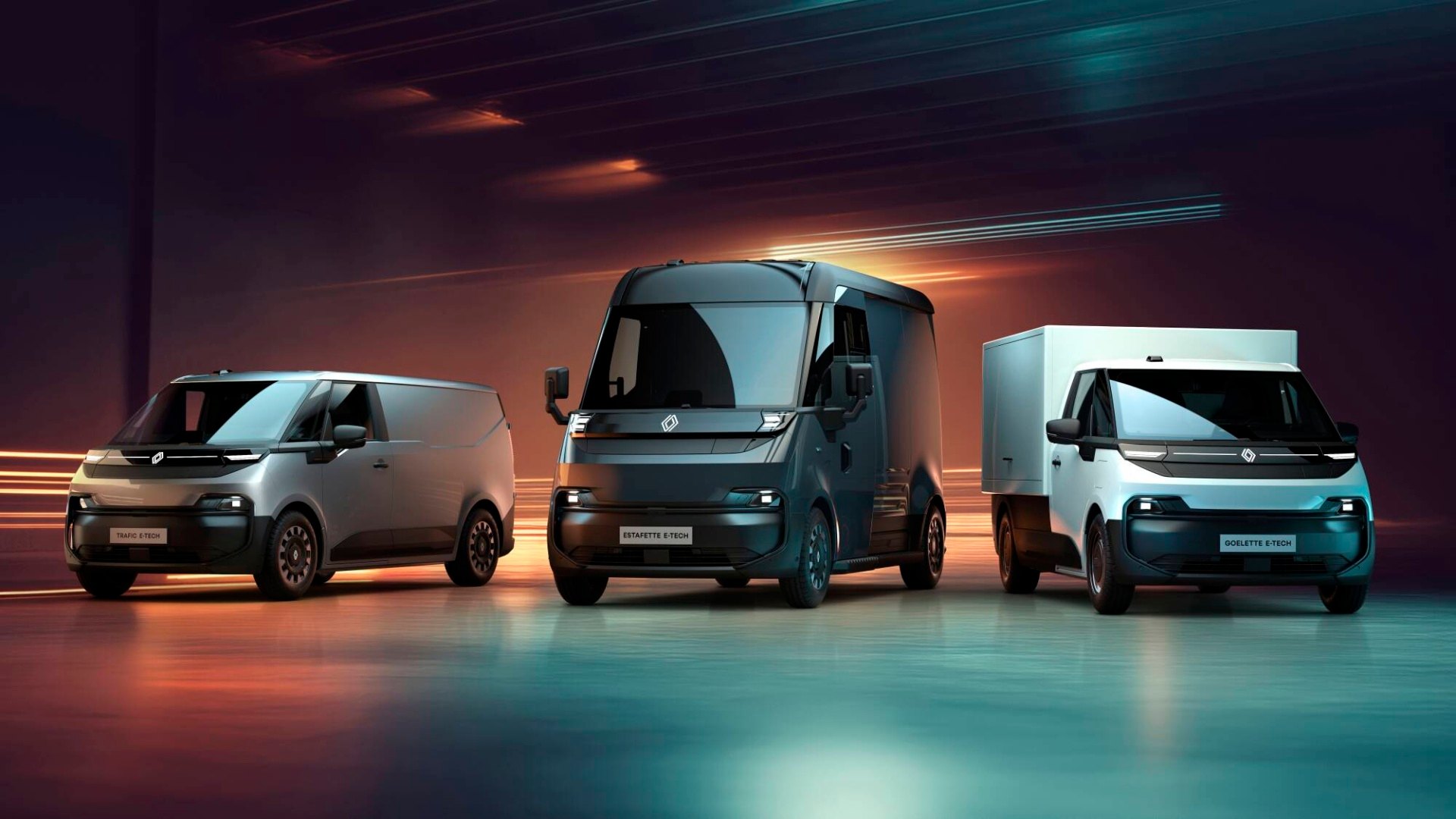 Renault predstavuje novú éru v segmente elektrických LCV, s modelmi Estafette, Goelette a Trafic