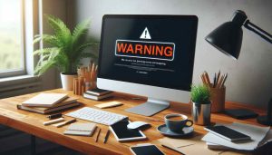 varning pc monitor security AI