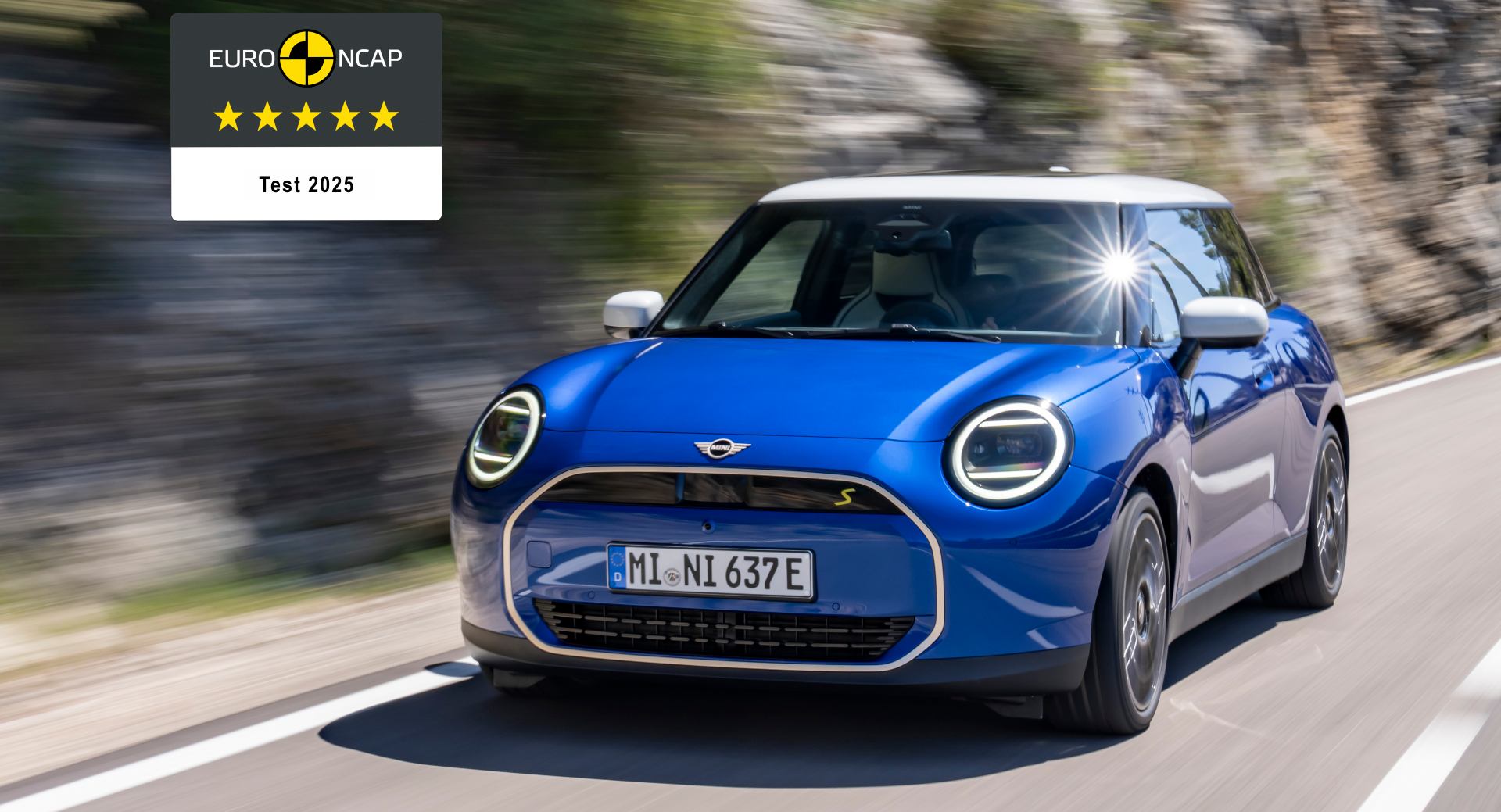 Opäť najvyššie hodnotenie Euro NCAP: 5 hviezdičiek pre plne elektrický model MINI Cooper