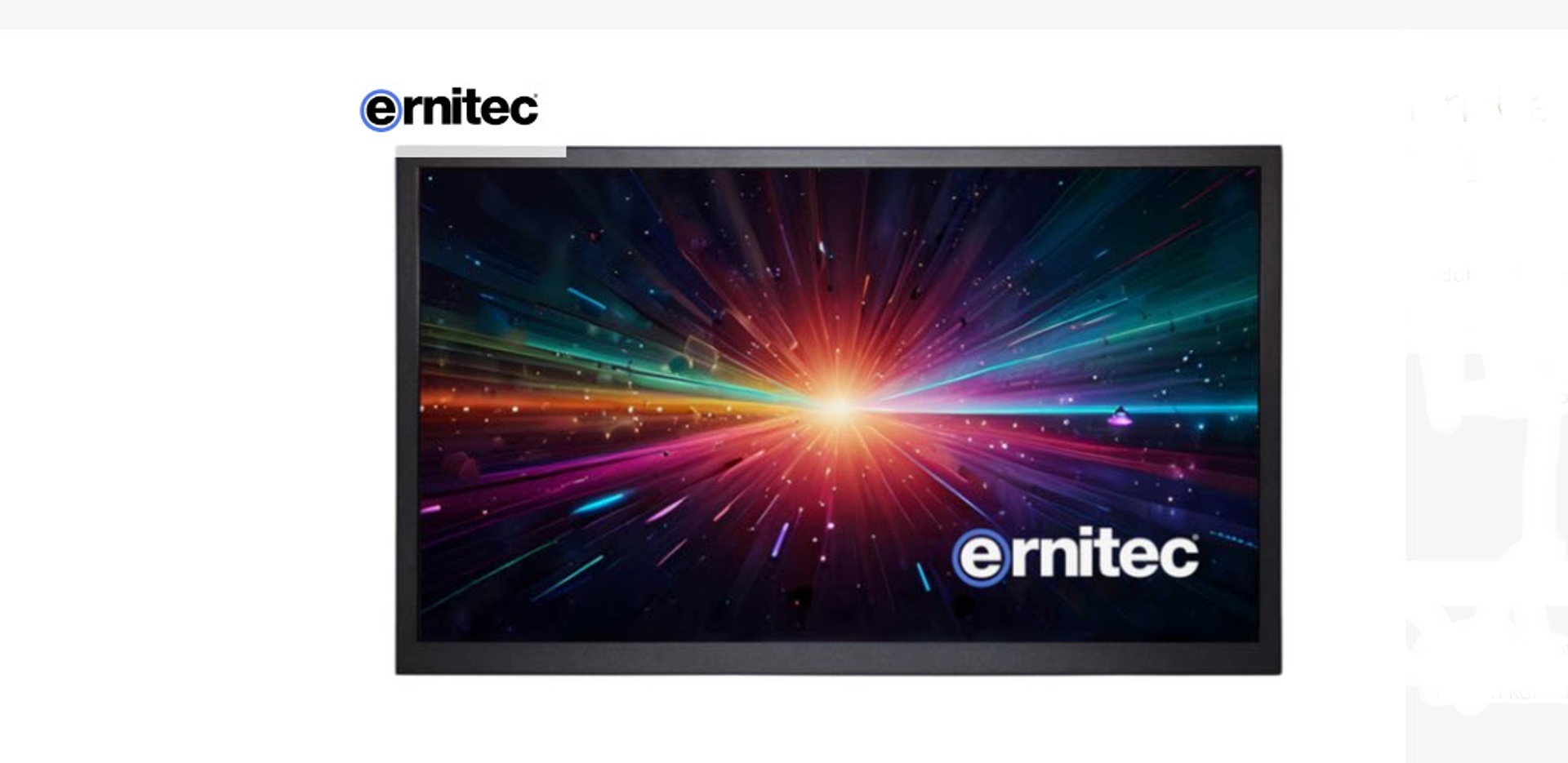 Priemyslové displeje Ernitec pre vonkajšie využitie vydrží teploty od -30 do 85°C