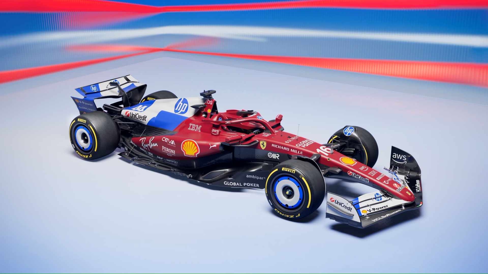 Špeciálny dizajn monopostu Ferrari na Veľkej cene v Miami: technológie a dizajn od HP