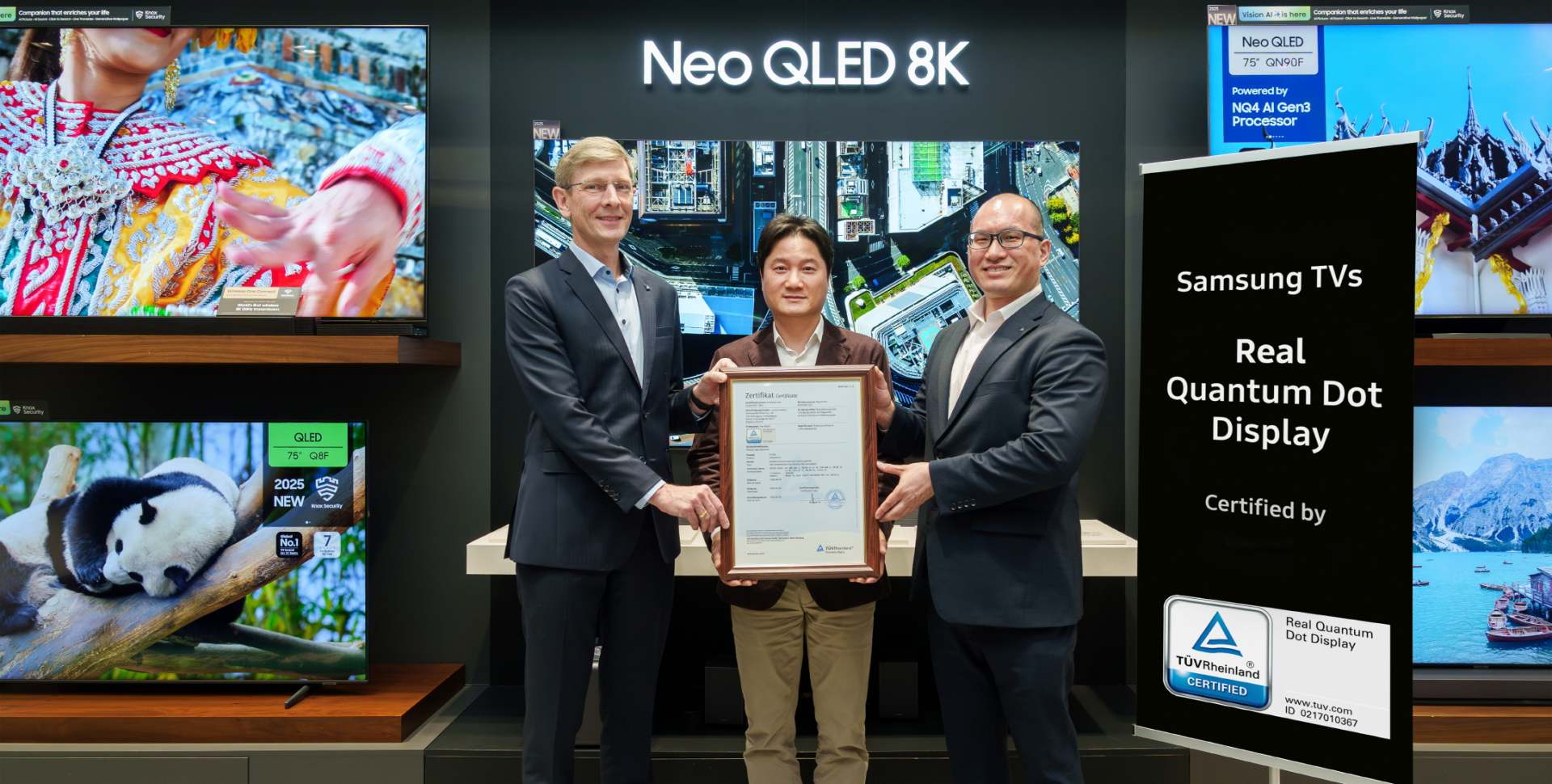 QLED televízory Samsung získali od TÜV Rheinland certifikáciu „Real Quantum Dot Display“