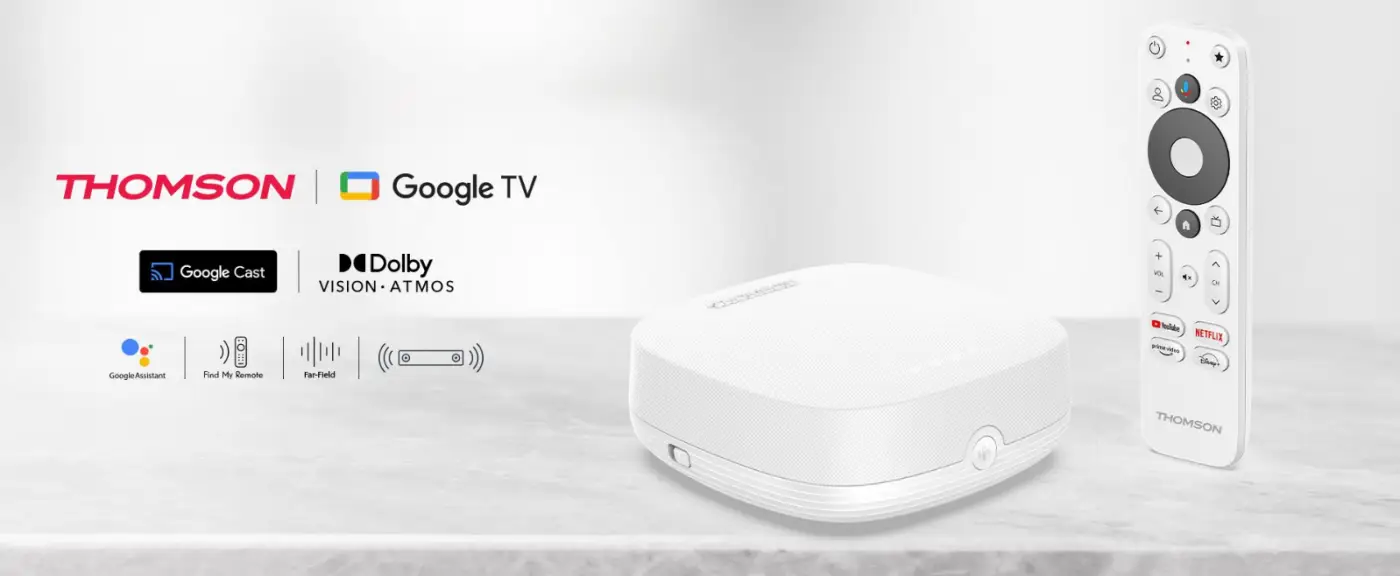 Teraz v bielej farbe: Ocenený THOMSON Streaming Box Plus 270W
