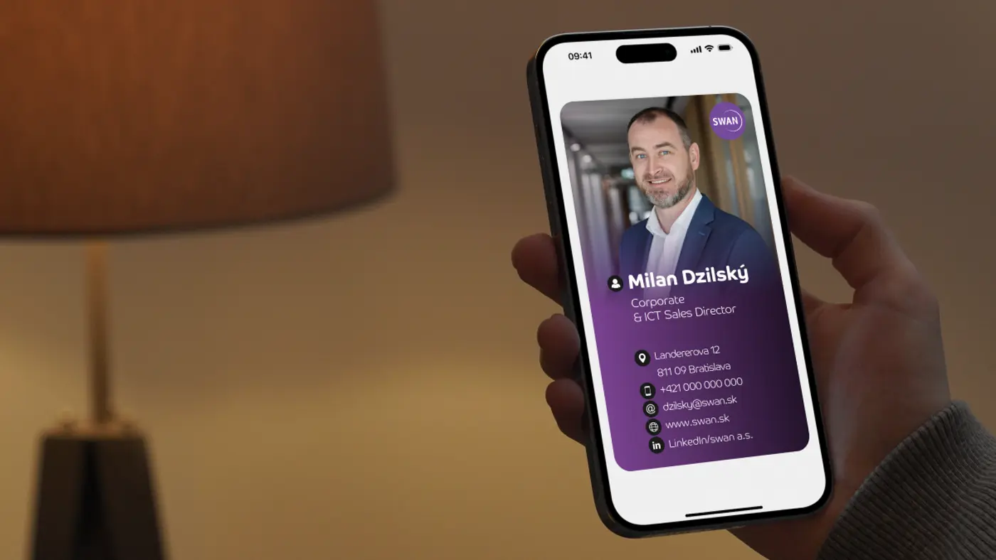 SWAN stavil na digitálne vizitky. Vďaka NFC technológii šetrí prírodu aj firemné náklady