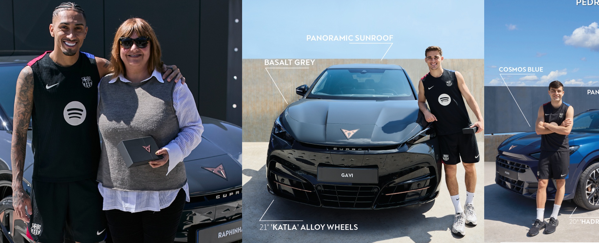 Hráči FC Barcelona dostali nové služobné vozidlá CUPRA