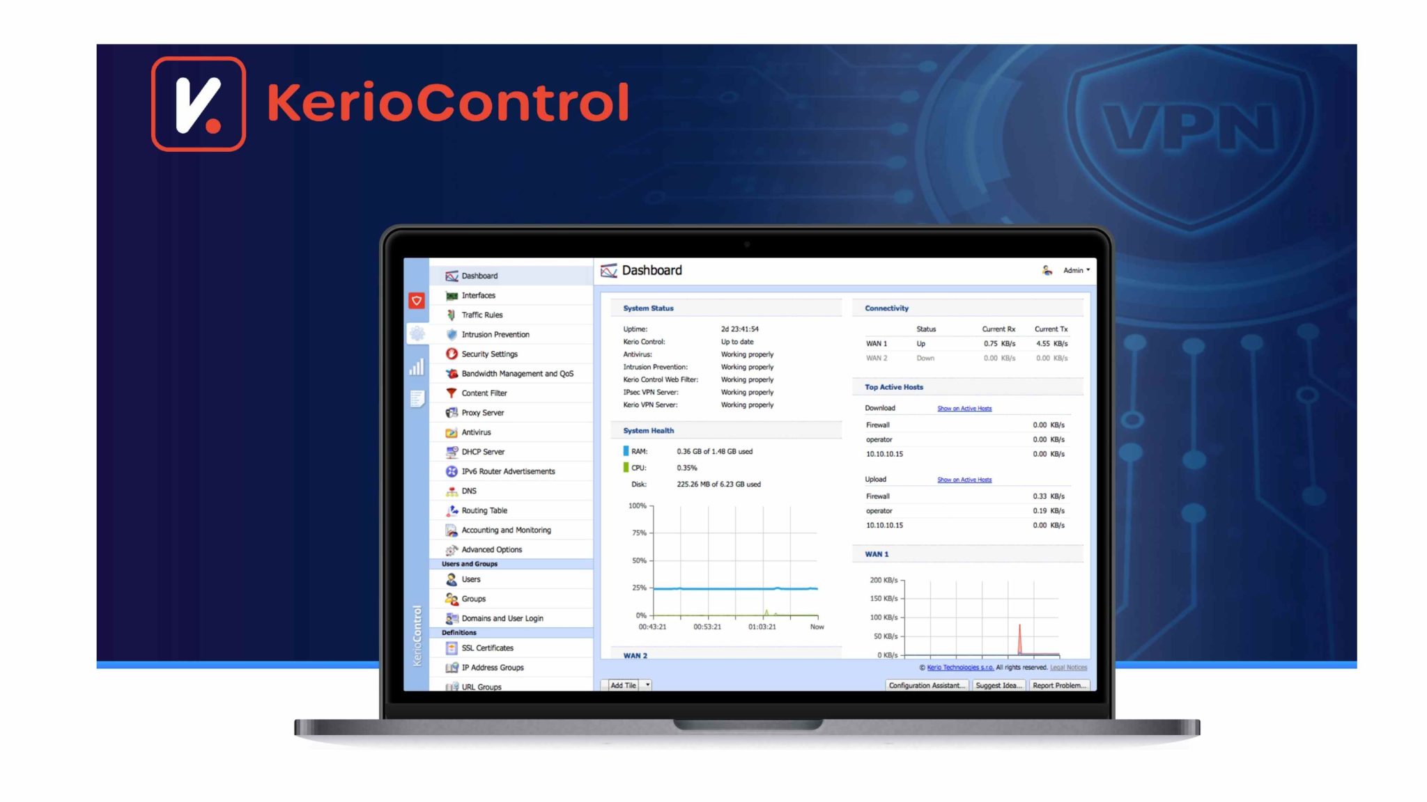 GFI KerioControl 9.5: integrácia technológií VPN a silnejšia ochrana proti útokom typu zero-day