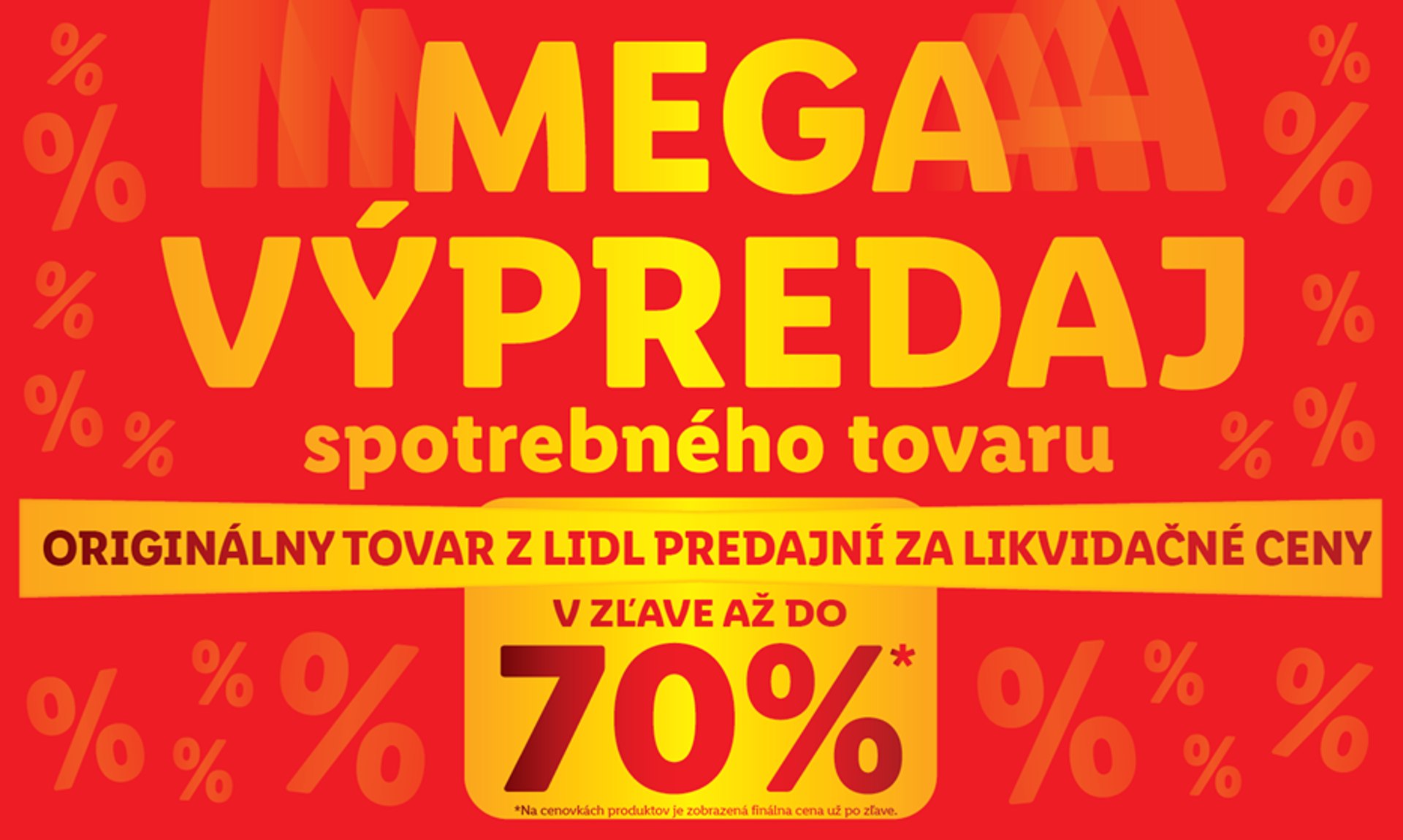 LIDL spúšťa MEGAVÝPREDAJ spotrebného tovaru. Zľavy až do 70 % budú dostupné počas celého týždňa
