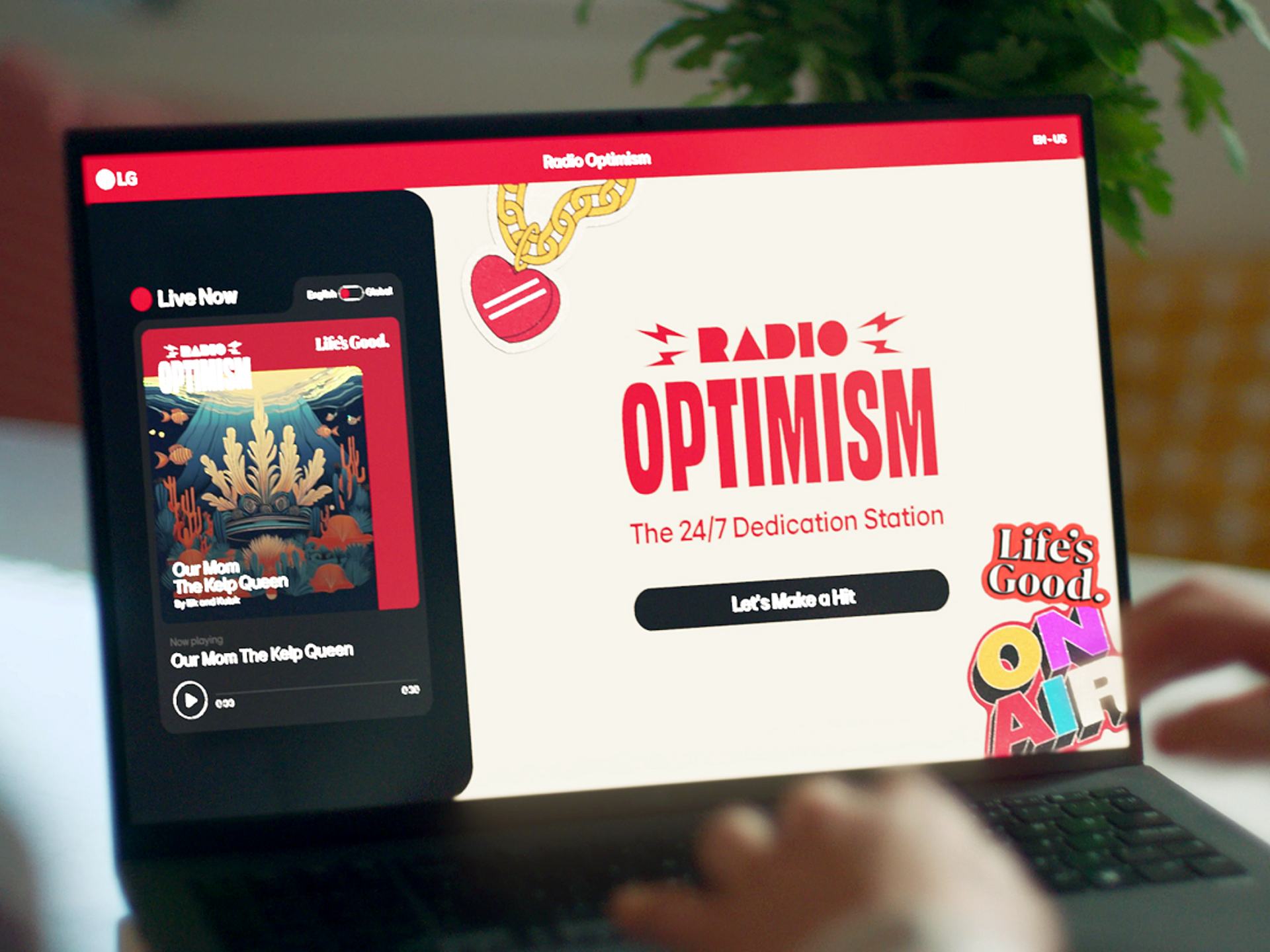LG odštartovala projekt „Radio Optimism“ s cieľom šíriť svoju myšlienku „Life’s Good“ prostredníctvom hudby