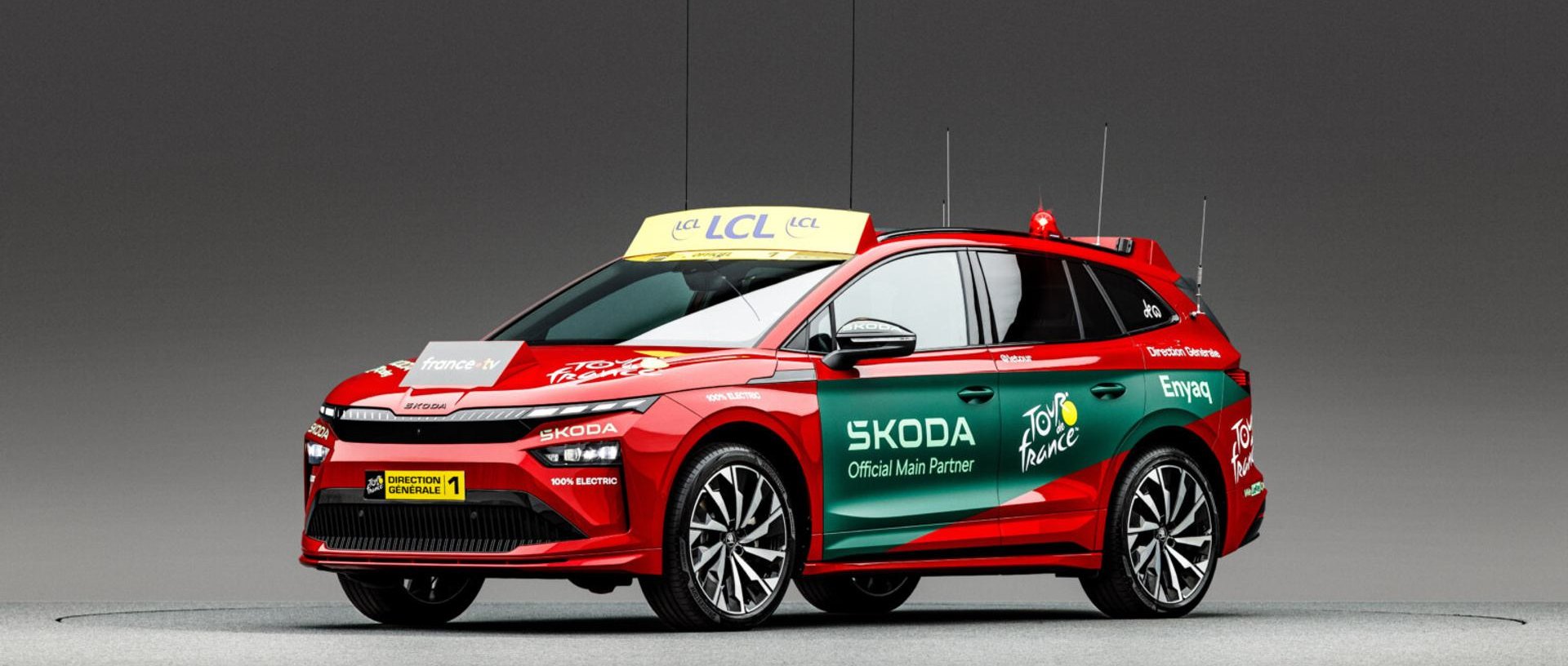 Škoda Auto, hlavný partner Tour de France Femmes avec Zwift, zabezpečí pre preteky elektrifikované vozidlá