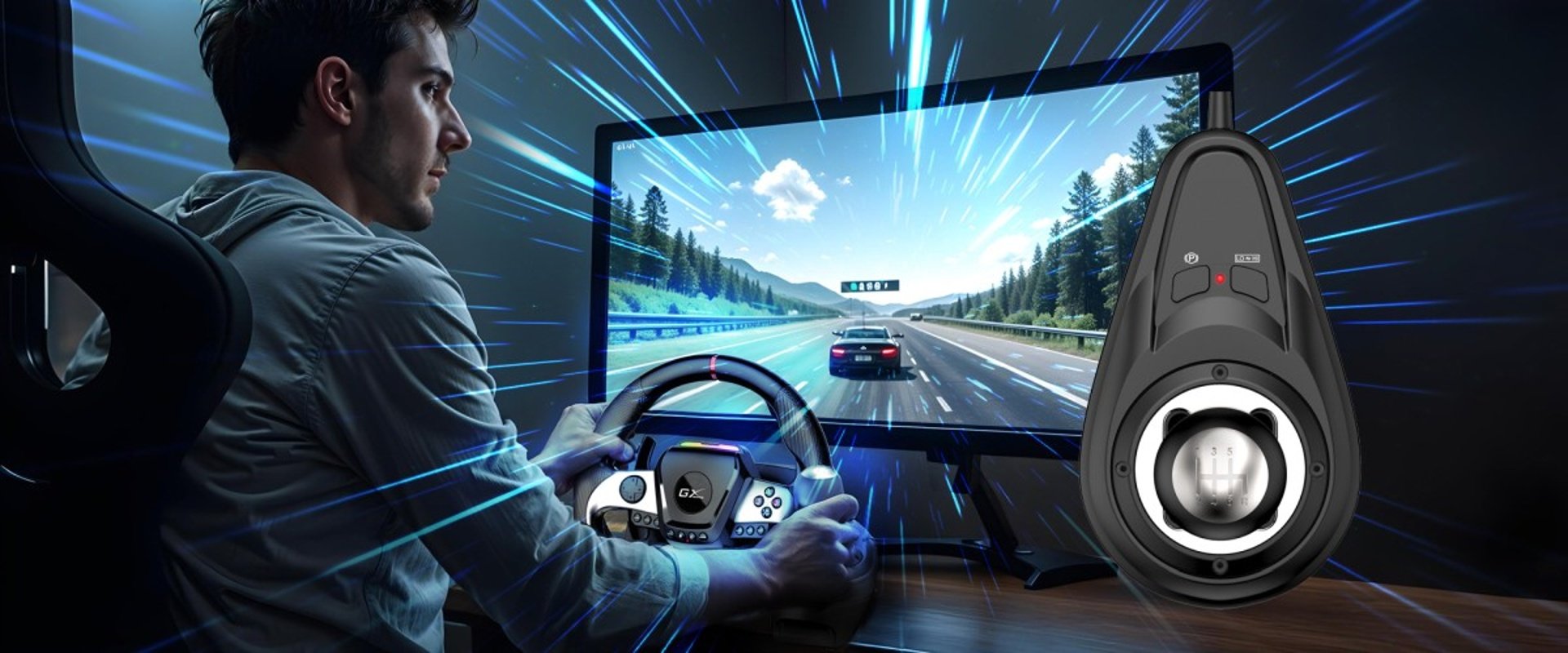 Súprava Genius SpeedMaster X5 FF pre fanúšikov závodných simulátorov