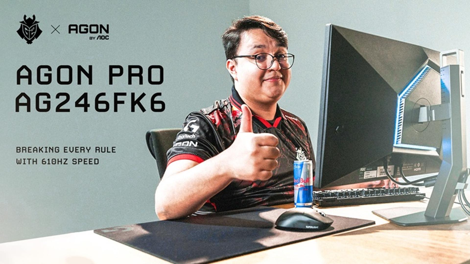 Hráč rozumie hráčovi: Agon by AOC v spolupráci s Counter-Strike 2. Monitory CS24A a AG46FK6 ponúka svetový 610Hz výkon