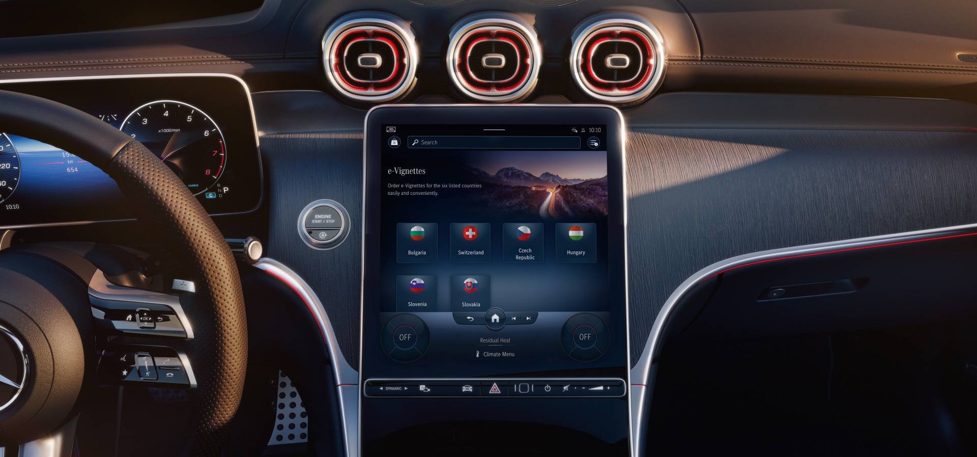 Zákazníci značky Mercedes-Benz na Slovensku si odteraz môžu zakúpiť a zaplatiť elektronické diaľničné známky priamo zo svojho vozidla