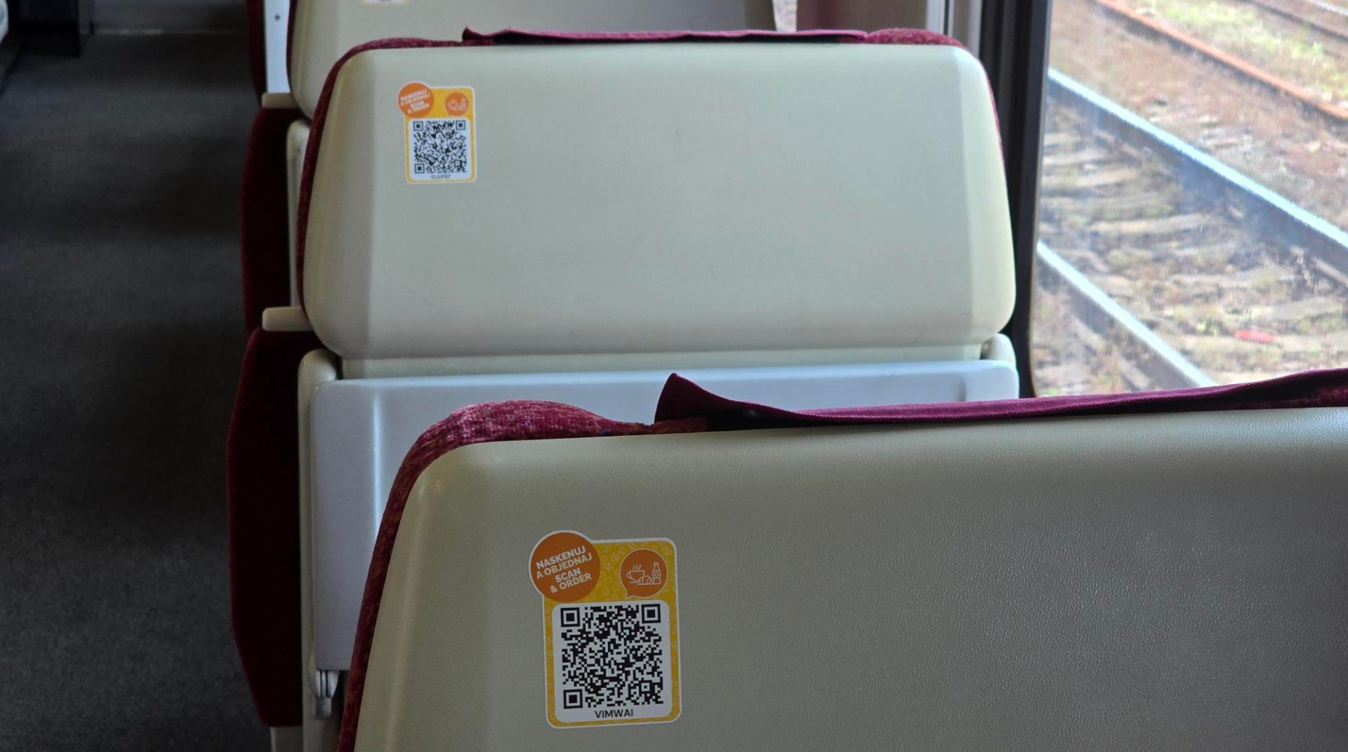 Novinka: menu cez QR kód priamo do 1. triedy ZSSK