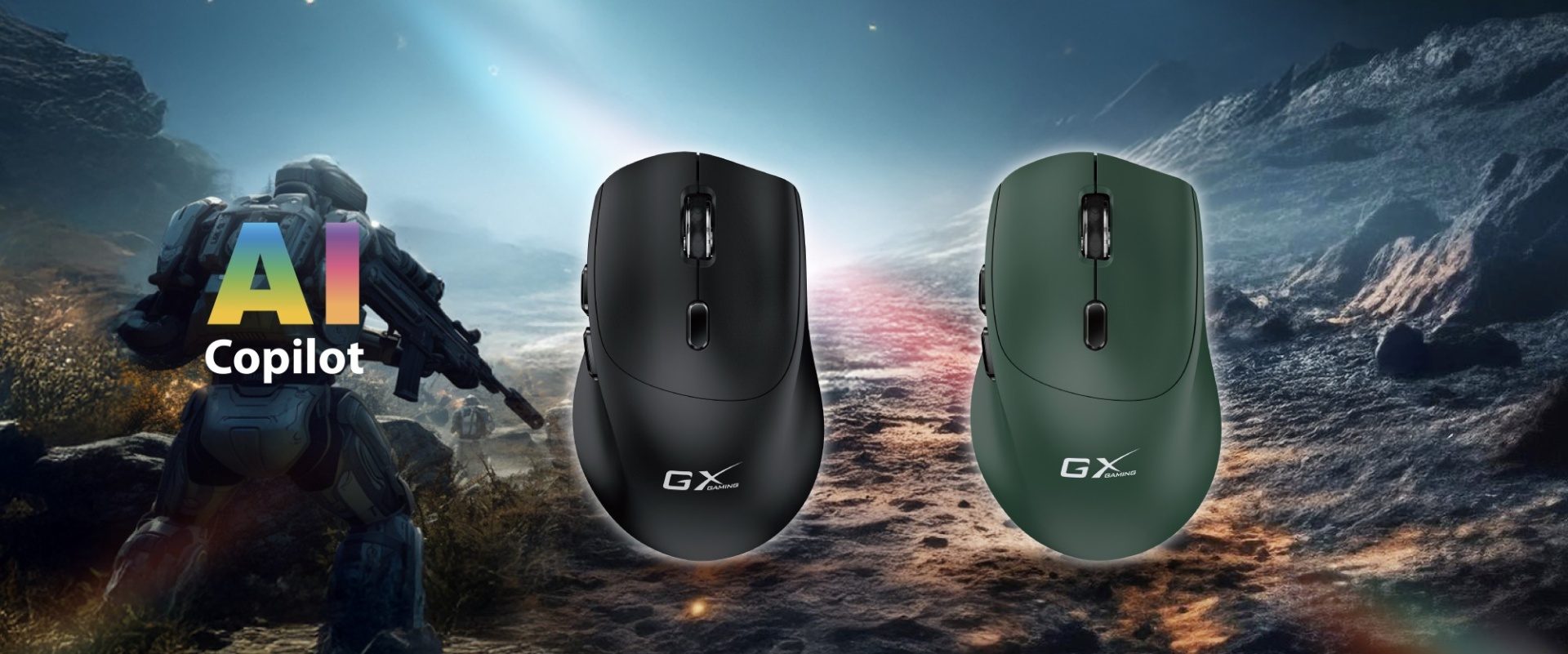 Genius predstavil hernú myš Scorpion M8100 AI Copilot