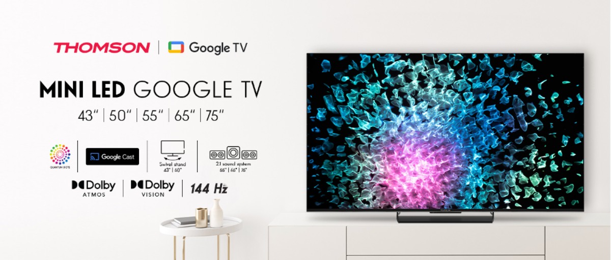 THOMSON predstavuje svoju novú sériu televízorov MiniLED Google TV