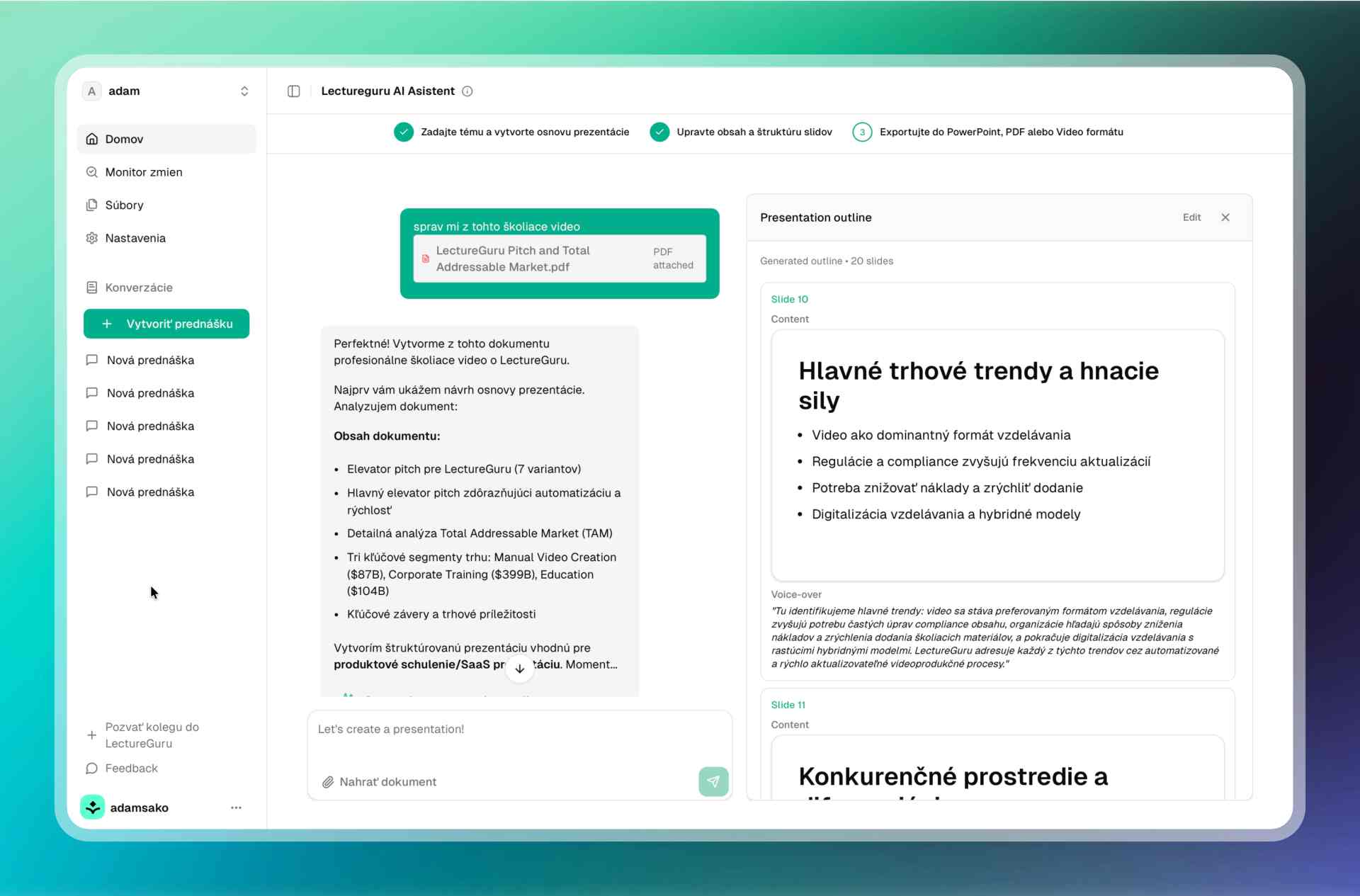 LectureGuru: Nový prístup k vzdelávaciemu obsahu, ktorý zostáva vždy aktuálny