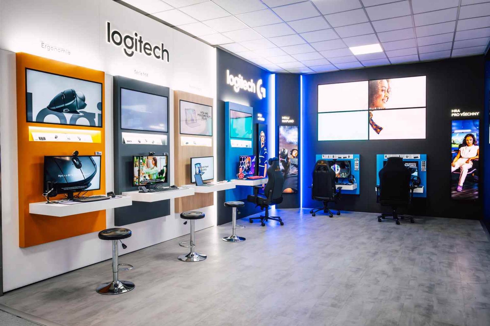 Logitech otvára exkluzívny shop-in-shop v showroome Alzy v Prahe