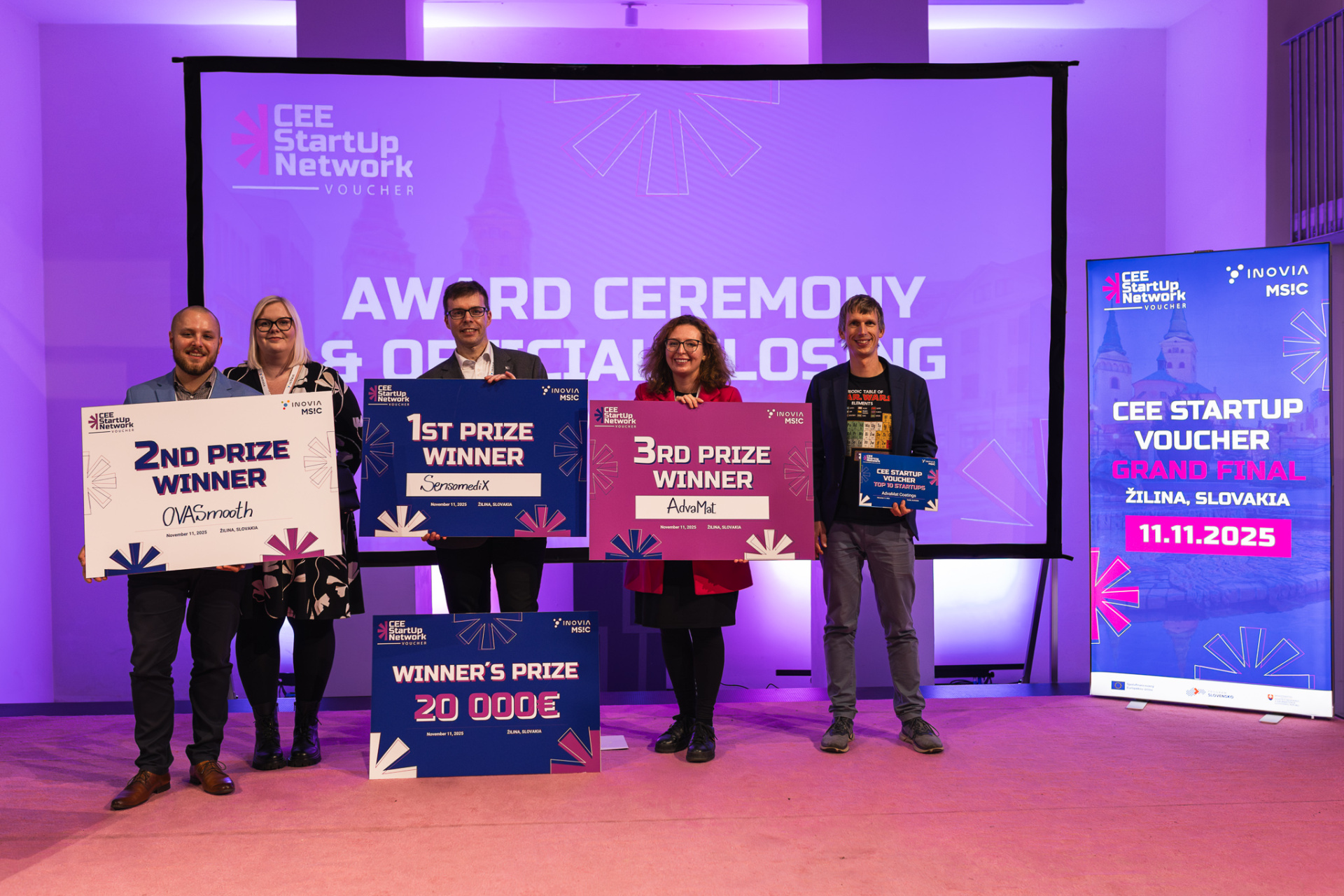 Finále CEE Startup Voucher v Žiline: Český startup SensomediX triumfoval s riešením pre chirurgiu