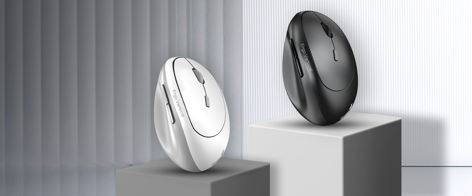 Genius predstavil vertikálnu bezdrôtovú myš Ergo 8350S s podporou AI Copilot
