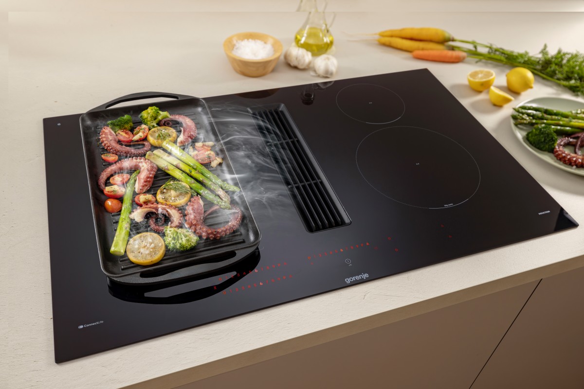 Jednoduchšie, inteligentnejšie a tichšie varenie: Gorenje predstavuje indukčné varné dosky s integrovaným odsávačom pár