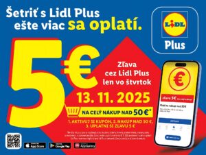 Šetriť s Lidl Plus ešte viac sa oplatí