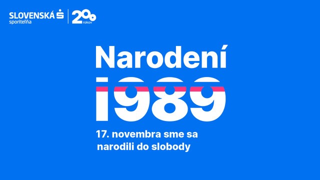 Slovenská sporiteľňa: 17. novembra 1989 sme sa narodili do slobody