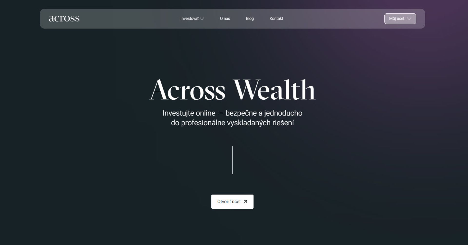 Na trhu je nová investičná digitálna platforma Asross Wealth