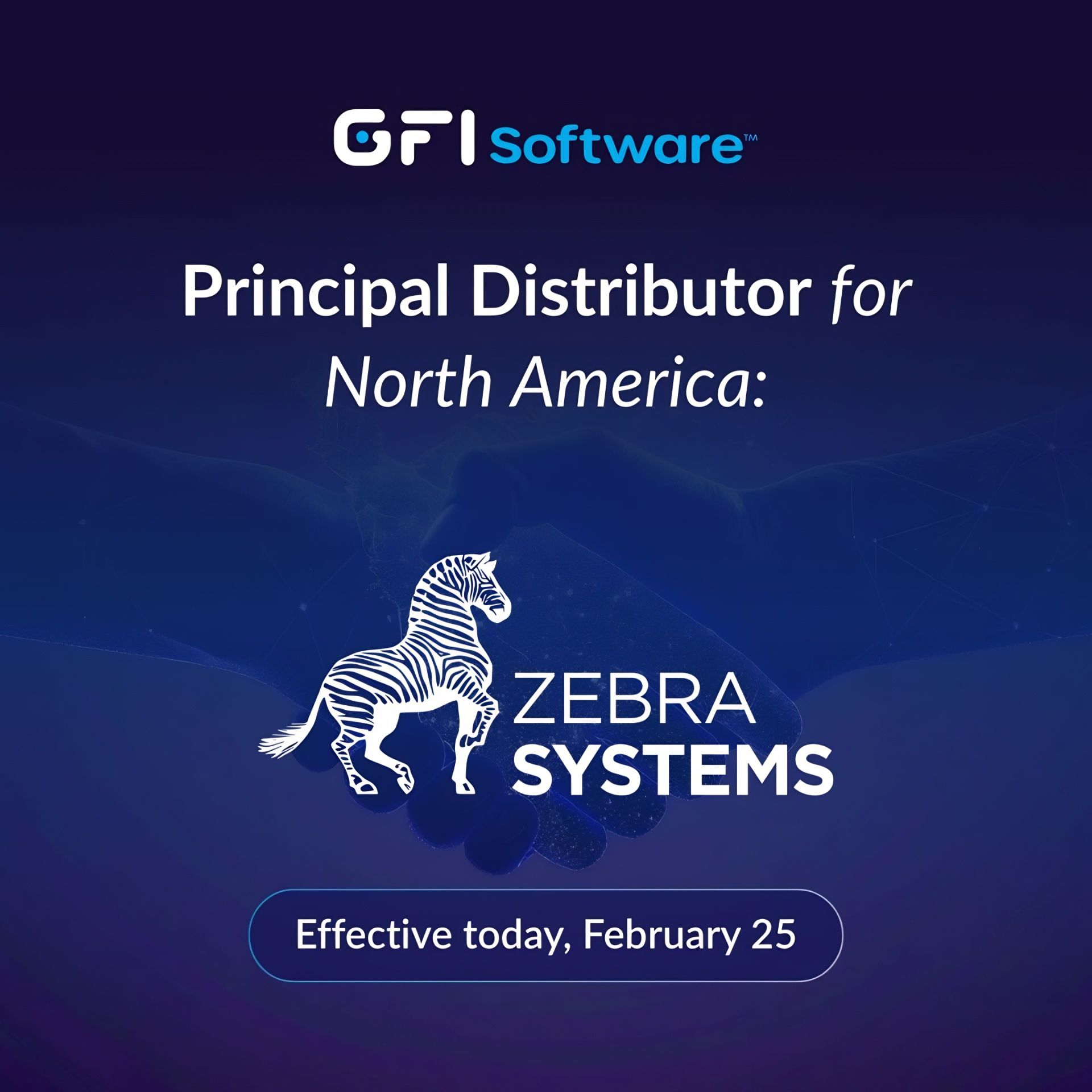 GFI Software vymenovala Zebra Systems za výhradného distribučného partnera pre Severnú Ameriku