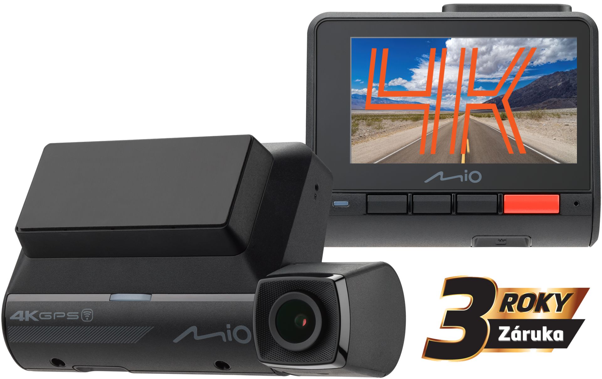 Mio MiVue 956W prináša extrémne 4K s HDR pro natáčanie v noci a 60 fps v 2.5K pre optimálne denné zábery