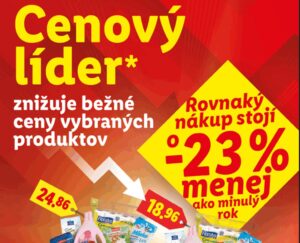 Nakupovať v Lidli sa oplatí: Nákup vás vyjde o pätinu lacnejšie ako pred rokom