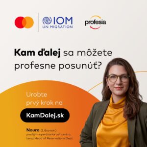 Mastercard uvádza kampaň k digitálnemu nástroju Kam ďalej a pomáha ľuďom nájsť cestu ku kvalifikovanejšej práci