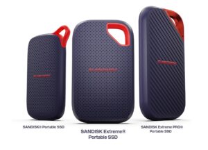 Sandisk predstavuje portfólio prenosných SSD diskov novej generácie. Sú rýchlejšie a podporujú AI