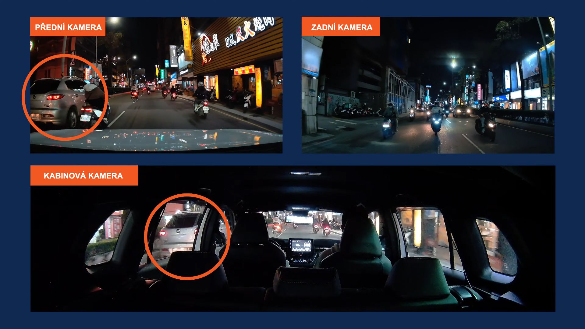 Mio MiVue E80D: duálna zadná kamera, ktorá umožňuje stráženie bokov auta a interiéru