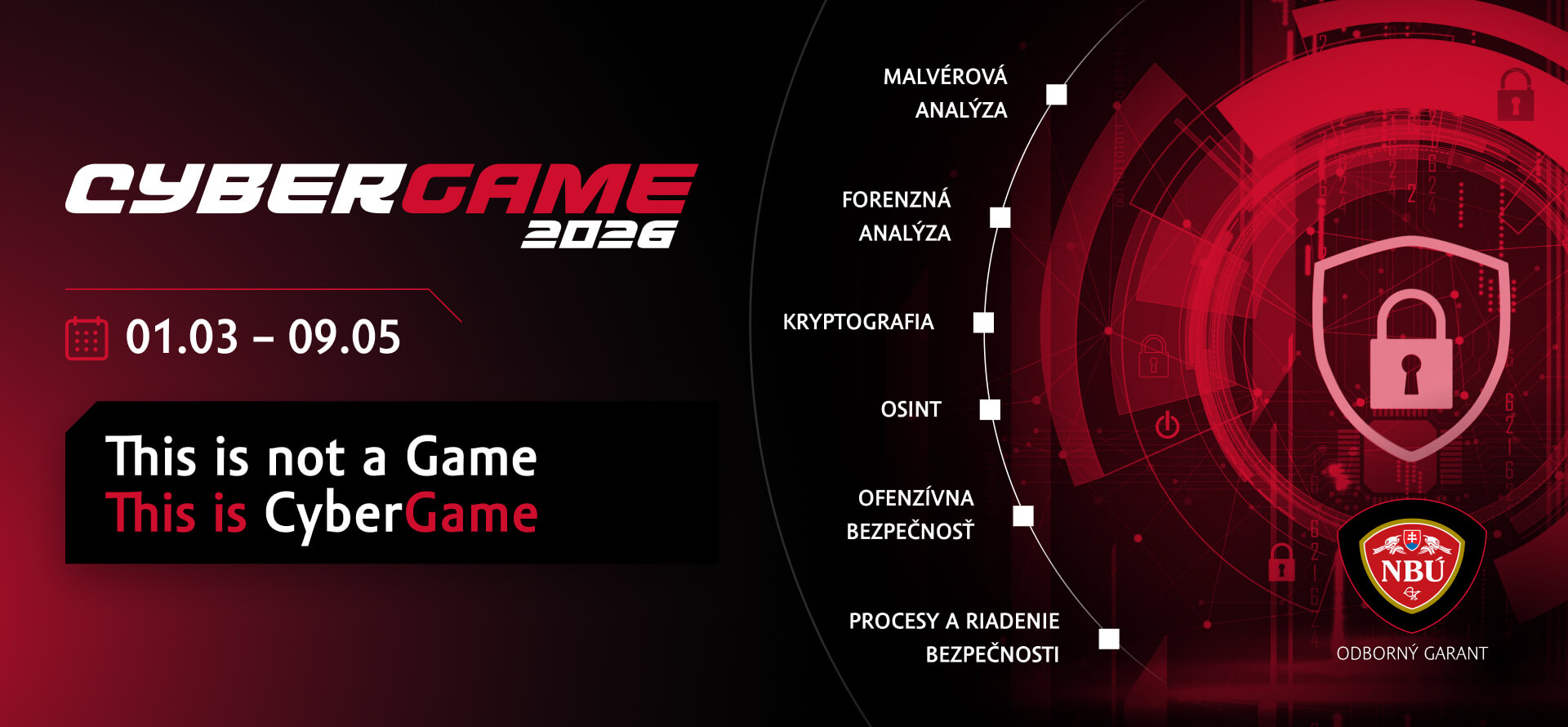 Piaty ročník súťaže CyberGame hľadá talenty v kyberbezpečnosti. Potrebujeme ich vo všetkých oblastiach