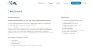 Konferencia iDEME 2026 prepojí digitalizáciu verejnej správy s bezpečnosťou a umelou inteligenciou