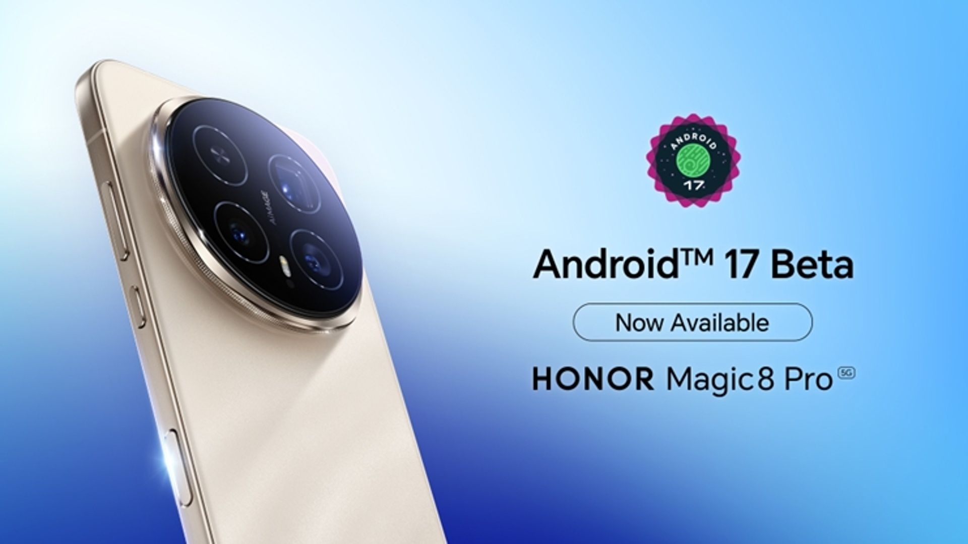 HONOR Magic8 Pro medzi prvými zariadeniami s podporou Android 17 Beta 3 pre vývojárov
