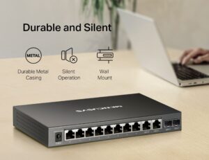 Mercusys MS112GMP: 12-portový gigabitový PoE+ switch pre moderné sieťové inštalácie