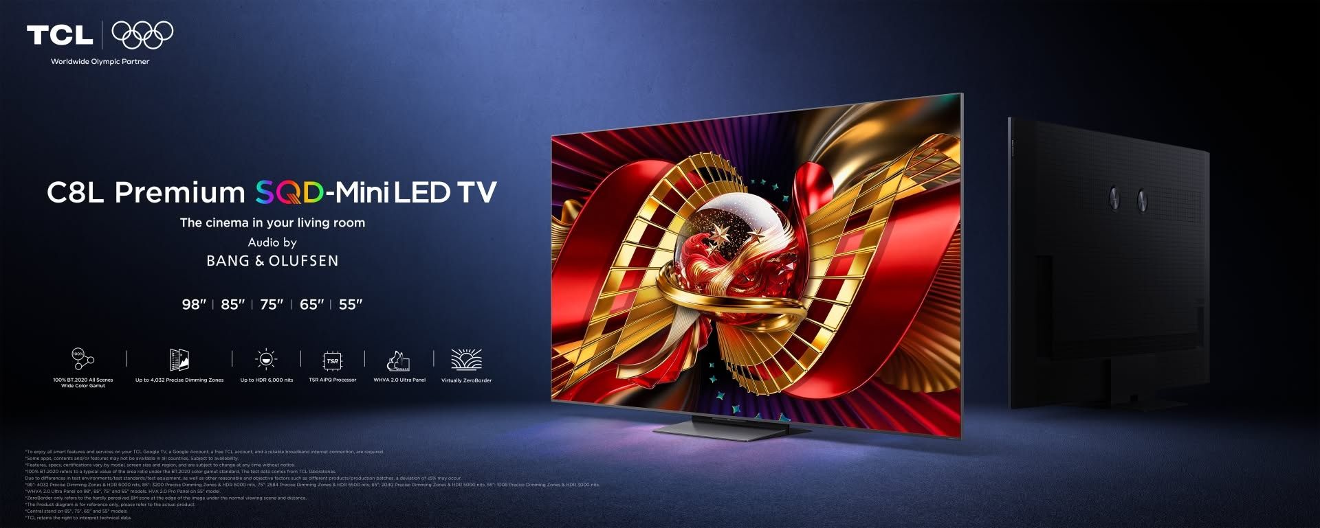TCL uvádza C8L: prémiový SQD-Mini LED televízor pre filmový obraz a zvuk v domácnosti