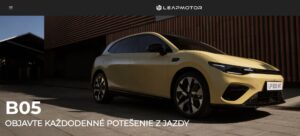 Leapmotor B05 vstupuje na slovenský trh. Športový elektromobil so zadným pohonom, bezrámovými dverami a cenou od 23 990 €