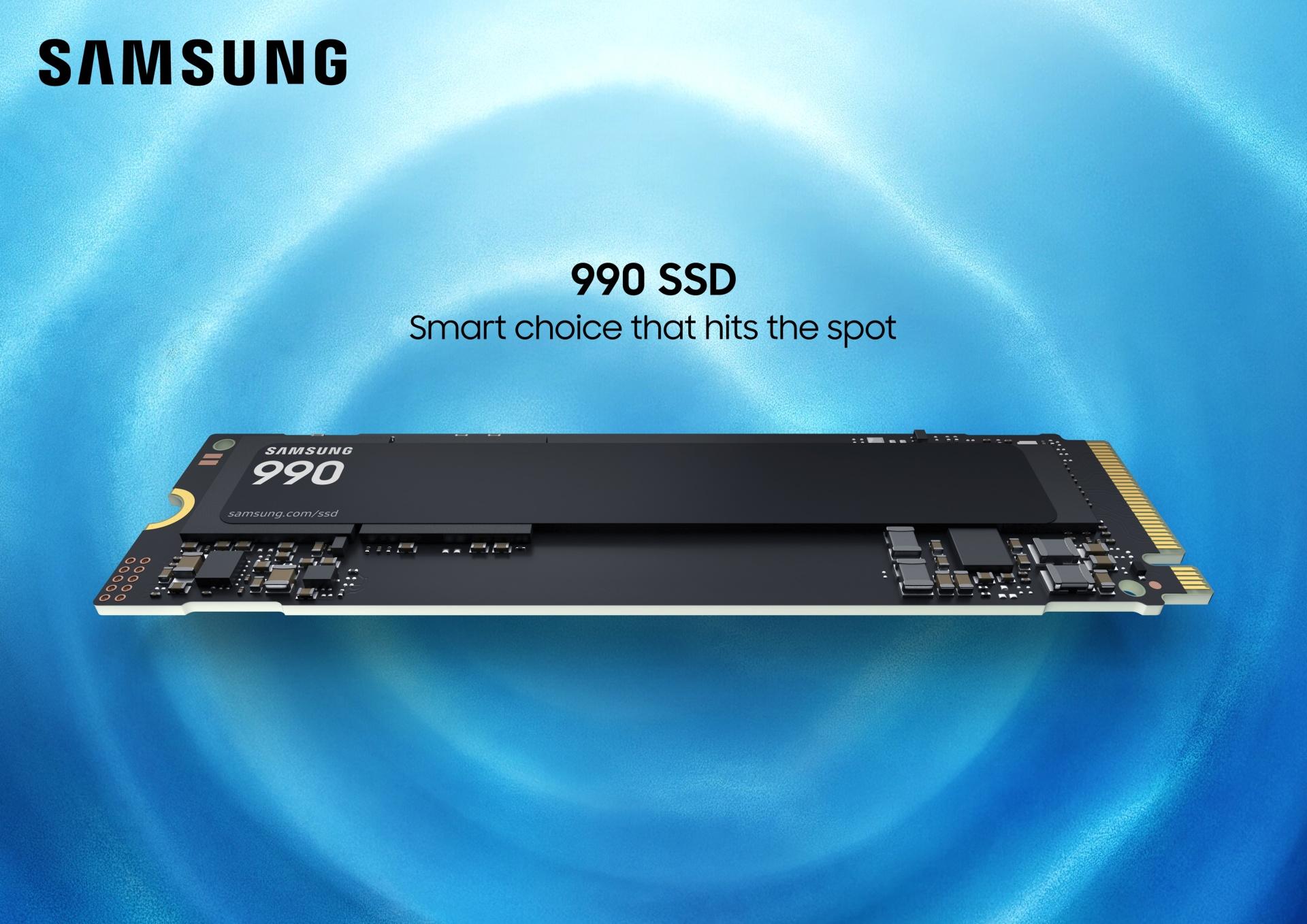 Samsung predstavuje nový výkonný a energeticky úspornejší SSD disk 990