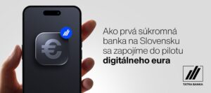 ECB vybrala Tatra banku do pilotného projektu digitálneho eura