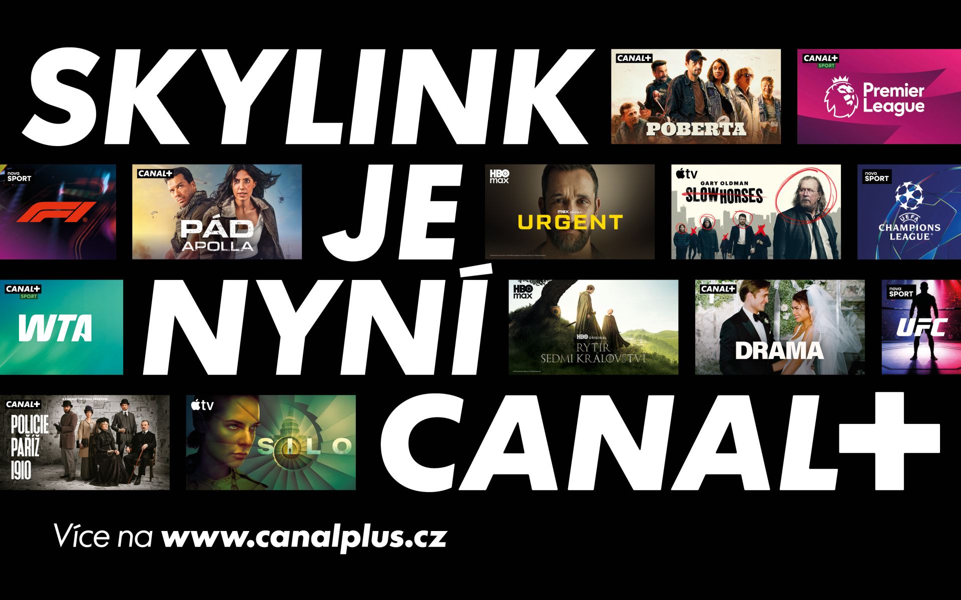 Skylink prechádza na CANAL+ a prináša štyri nové televízne stanice aj novú aplikáciu